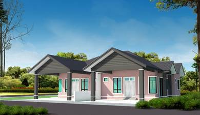 Rumah Berkembar Saiz Banglo Grade AAA  & Bebas Banjir Kg Raja, Besut