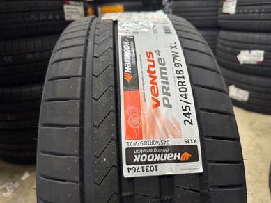 Tayar baru 245 40 18 hankook Ventus prime 4 Korea