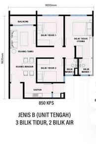 (2-3 min ke MRT putrajaya) New apartment in putrajaya