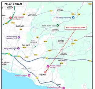 tanah murah di telok mas melaka