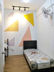 (NEGO) Single ROOM, Kemuning Aman Apartment, Seksyen 32, Shah Alam
