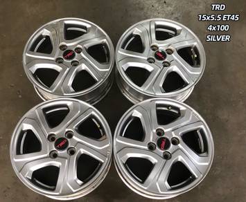 USED RIM TRD 15inch FOR MYVI ALZA VIOS YARIS CITY