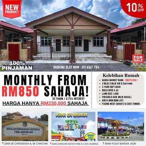 ZERO DEPOSIT ! READY CCC FREEHOLD NON BUMI Teres Taman Hajah Yon Jasin
