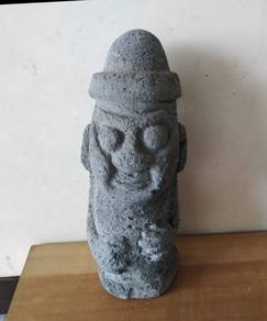 Volcanic Stone Folk Art Depiction Of Jeju Island I