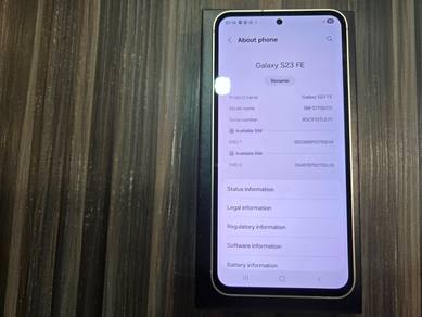 Samsung Galaxy S23 FE 5G 8GB Ram 128GB - Fullset