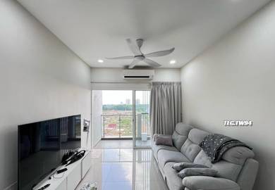Fully Furnised For Rent 4r4b Renovated Amverton Green Condo Shah Alam