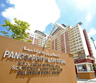 Alam Prima Apartment ✅[100% Loan]✅ Sek22 Shah Alam 850sqft MURAH