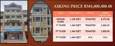 READY TENANT & ROI 4.98% | Shoplot 4 Storey Presint 15, Putrajaya