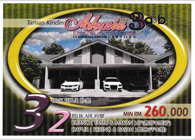 New 1 Sty House at Tmn Kinding Akasia