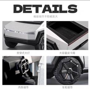 1:32 Scale Tesla Pickup Truck Cybertruck Alloy Mod