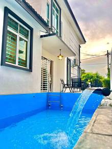 Pool n Fully Furnished Bungalows 1.5 Storey Tmn Krubong Perdana Melaka