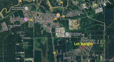 Lot banglo 13,568kps Kg Jaya Setia , Bestari Jaya , Kuala Selangor