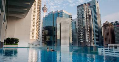 Ramada, Bukit Ceylon, Bukit Bintang, Balcony KL view, nx Pavilion MRT