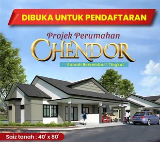 Rumah Berkembar Setingkat @Perumahan Chendor