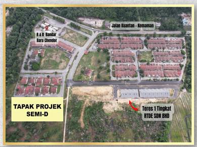 Rumah Berkembar Setingkat @Perumahan Chendor