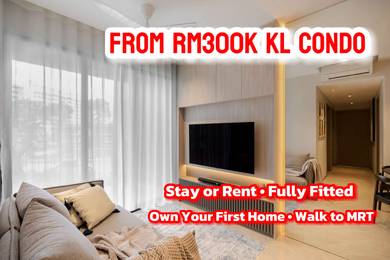 Own Your First KL Condo – • Stay or Rent • Walk to MRT