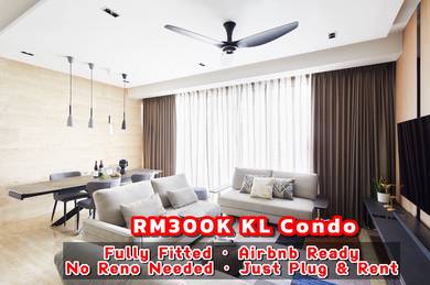 KL Condo – Fully Fitted •  Just Plug & Rent