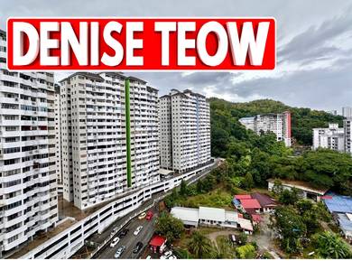 GELUGOR TAMAN GAMBIER 600sf WELL MAINTAIN BASIC FITTING HILL VIEW