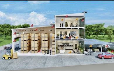 SUPERB LIMITED UNIT🔥2.5Sty Semi D Factory Warehouse Seksyen 13 Bangi