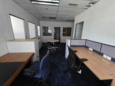 Office Space Connecting To Lrt @ Bangsar Trade Centre FULLY FURNISHED