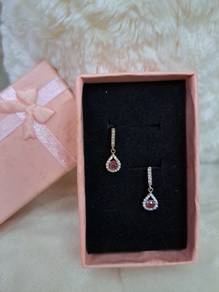 Tourmaline/Garnet Earring