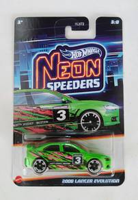 Hot Wheels Mitsubishi 2008 Lancer Evolution neon