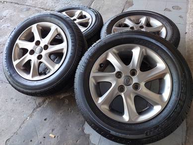 Rim 14inci ORI MYVI SE GREY Siap tayar YR24