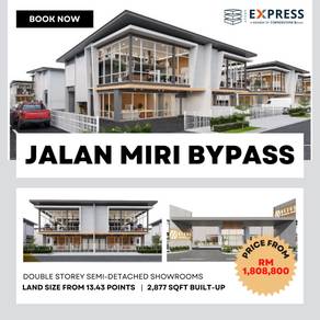 Brand New Double Storey Commercial Showroom at Miri Bypass