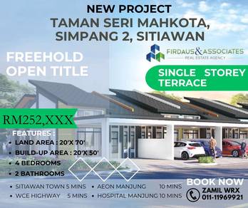 FREEHOLD, OPEN TITLE, MURAH, Taman Seri Mahkota Fasa 3, Sitiawan