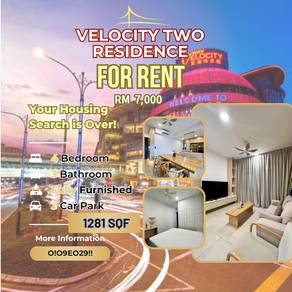 Velocity Two 4r3b Near MRT LRT Shopping Mall Nice Design Full Furnish
