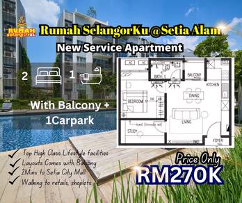 New 2Room1Bath Rumah Selangorku In Setia Alam