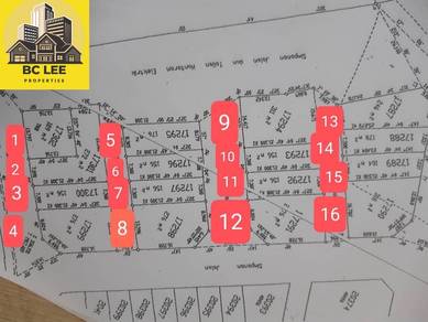 【 Non Bumi Lot l Free Hold 】 16 Lot Individual Title Residential Land