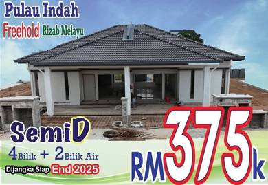 Pulau indah sg kembong semi d baru rm375k rumah siap tahun ini