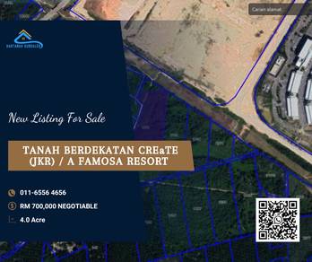 [4 Ekar] Tanah Pertanian Berdekatan JKR /A'Famosa Resort, Alor Gajah