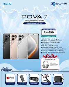 [NEW] TECNO POVA 7 8+256gb
