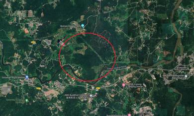 Hilly Land at Rantau Panjang Batu Kawa For sale