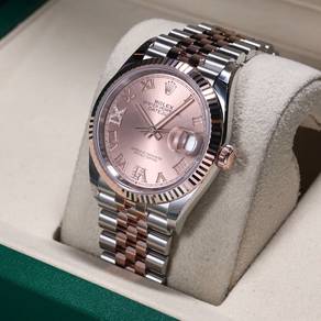 NEW Rolex Datejust 36mm Pink VI IX Diamond 126231