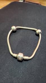 Pandora Moments Barrel Clasp Snake Chain Bracele