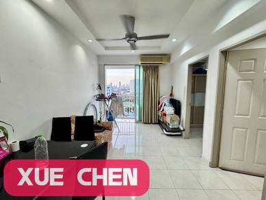 {RENOVATE} DAMAI VISTA 700sf HIGH FLOOR 1cp BALCONY JELUTONG SUNSHINE