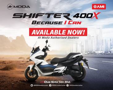 MODA SHIFTER 400X Booking Now