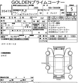 Toyota VELLFIRE 2.4 Z PREMIER - 2900 KM
