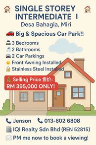 Single Storey Intermediate – Desa Bahagia, Miri 🏡