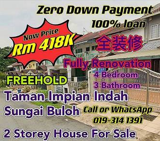 Taman Impian Indah Sungai Buloh @ 2 Storey Terrace House For Sale