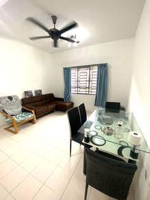 Flat Taman Seri Setanggi For Rent/ Fully Furnished/ Near to CIQ