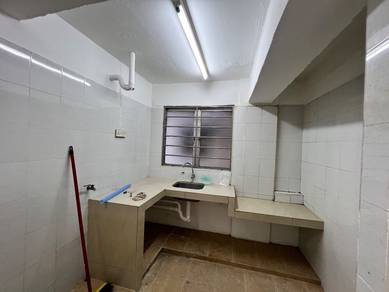 Setapak Indah Jaya Flat 3 Rooms Newly Painted with Grille. Corner unit