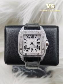 Cartier Santos 100/33mm-38mm Diamonds💎 (Full Set)