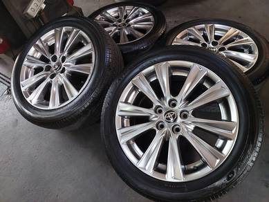 Rim 18 ORI TOYOTA VELLFIRE Siap tayar TOYO PROXES