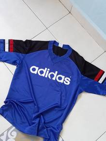 Vintage adidas biru jersey L