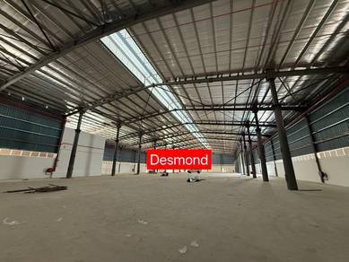Single Storey Detached Factory At Taman Iks Bukit Minyak For Rent