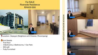 Riverside Residence • Kepayan • Fully Furnished • 3R2B • SALE